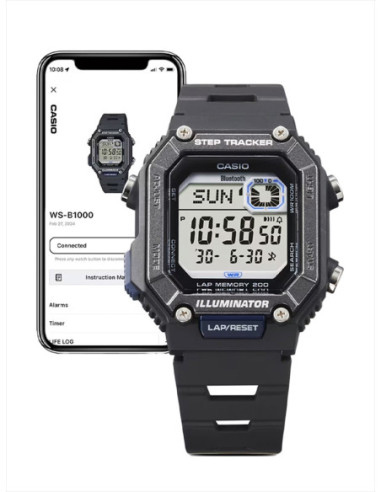 RELOJ HOMBRE CASIO COLLECTION WS-B1000-1AVEF NEGRO