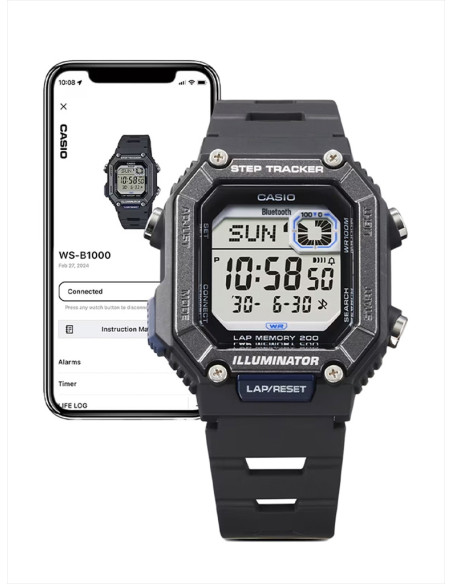 RELOJ HOMBRE CASIO COLLECTION WS-B1000-1AVEF NEGRO