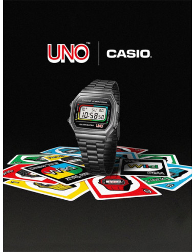 RELOJ HOMBRE CASIO VINTAGE A168WEUC-1AER NEGRO MODELO EN COLABORACIÓN CON UNO