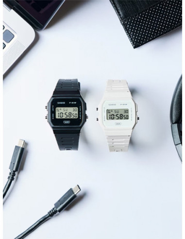 RELOJ HOMBRE CASIO COLLECTION F-91WB-1AEF