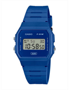 RELOJ HOMBRE CASIO COLLECTION F-91WB-2A1EF
