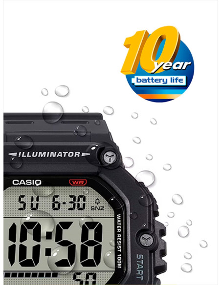 RELOJ HOMBRE CASIO COLLECTION AE-1600H-1AVEF NEGRO