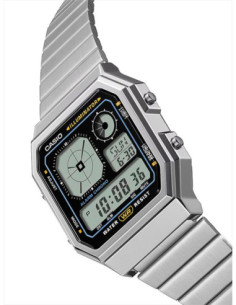 RELOJ UNISEX CASIO VINTAGE A130WE-1AEF PLATEADO 2