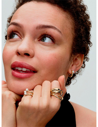 ANILLO PANDORA CORAZÓN FORMA ORGÁNICA 163288C00