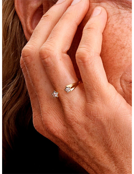 ANILLO PANDORA ABIERTO ESTRELLAS FUGACES 163582C01