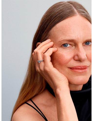 ANILLO PANDORA CORAZÓN DOBLE BANDA 193100C01