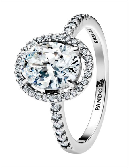 ANILLO PANDORA HALO OVALADO BRILLANTE 193777C01