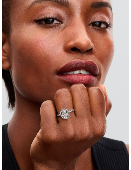 ANILLO PANDORA HALO OVALADO BRILLANTE 193777C01