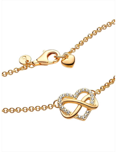 COLLAR PANDORA CORAZÓN INFINITO BRILLANTE 392666C01-50