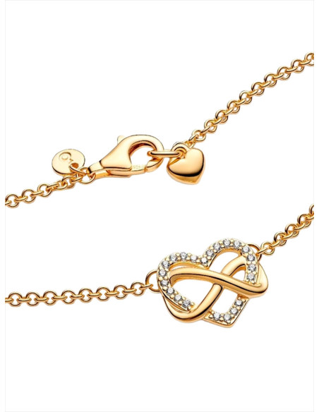 COLLAR PANDORA CORAZÓN INFINITO BRILLANTE 392666C01-50