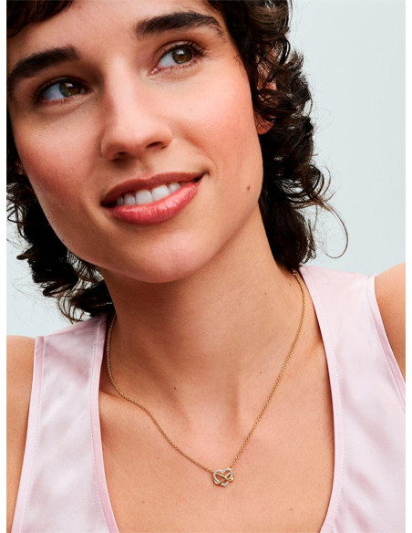 COLLAR PANDORA CORAZÓN INFINITO BRILLANTE 392666C01-50