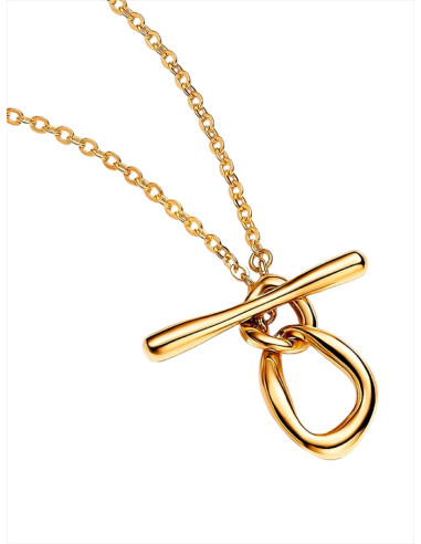 COLLAR PANDORA CON CIERRE DE BARRA EN T CIRCULOS FORMA ORGÁNICA 363255C00