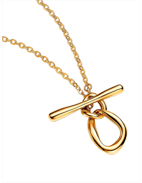 COLLAR PANDORA CON CIERRE DE BARRA EN T CIRCULOS FORMA ORGÁNICA 363255C00