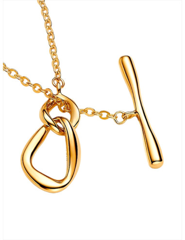 COLLAR PANDORA CON CIERRE DE BARRA EN T CIRCULOS FORMA ORGÁNICA 363255C00