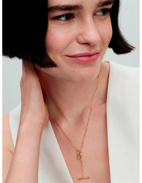 COLLAR PANDORA CON CIERRE DE BARRA EN T CIRCULOS FORMA ORGÁNICA 363255C00