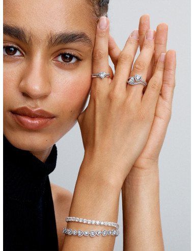 PULSERA PANDORA TENIS ANCHA BRILLANTE 593539C01