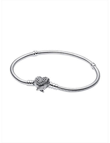 PULSERA PANDORA MOMENTS CON CADENA DE SERPIENTE CON CIERRE CORAZÓN ALADA EDICIÓN LIMITADA 593680C01