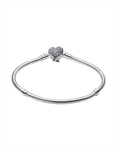 PULSERA PANDORA MOMENTS CON CADENA DE SERPIENTE CON CIERRE CORAZÓN ALADA EDICIÓN LIMITADA 593680C01