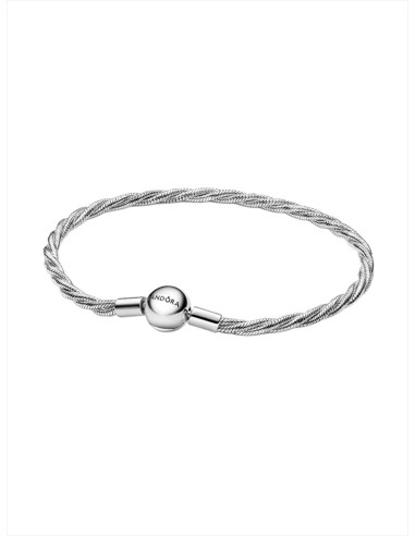 PULSERA PANDORA MOMENTS CON CADENA DE SERPIENTE TRENZADA CON CIERRE BOLA PANDORA 593757C00