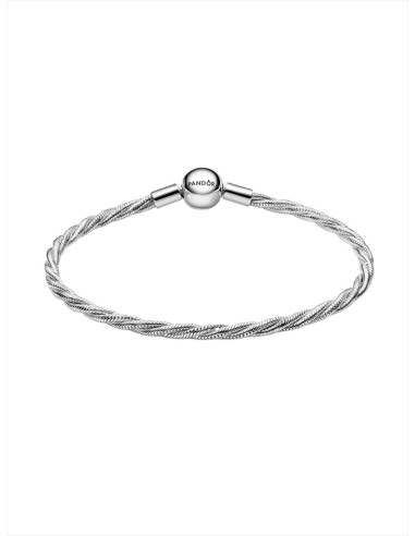 PULSERA PANDORA MOMENTS CON CADENA DE SERPIENTE TRENZADA CON CIERRE BOLA PANDORA 593757C00