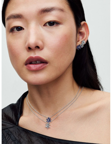 COLLAR PANDORA HERBARIO BRILLANTE AZUL 392387C02-45