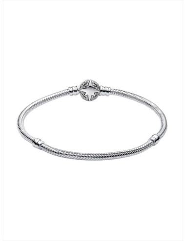 PULSERA PANDORA MOMENTS CADENA DE SERPIENTE CON CIERRE ESTRELLA POLAR 593584C02