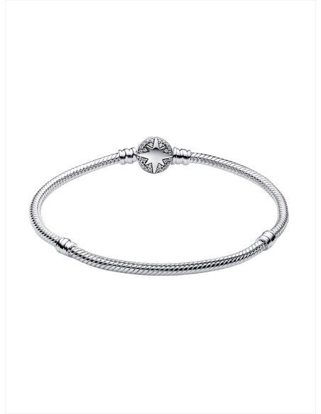PULSERA PANDORA MOMENTS CADENA DE SERPIENTE CON CIERRE ESTRELLA POLAR 593584C02