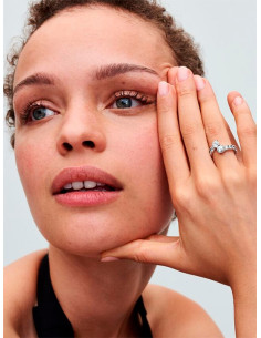 ANILLO PANDORA BANDA BRILLANTE SUPERPUESTA 193149C01 2