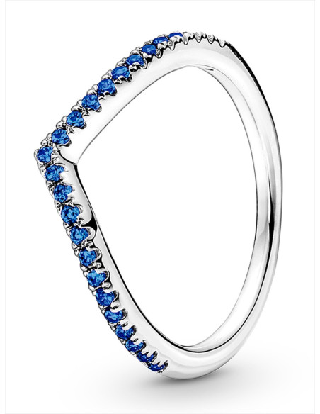 ANILLO PANDORA DESEO RELUCIENTE AZUL 196316C02-52