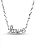 COLLAR PANDORA LOVE ESCRITO A MANO BRILLANTE 393076C01-45