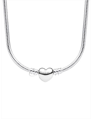 COLLAR PANDORA MOMENTS CON CIERRE DE CORAZÓN 393091C00-45