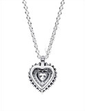 COLLAR PANDORA CORAZÓN HALO BRILLANTE 393099C01-45