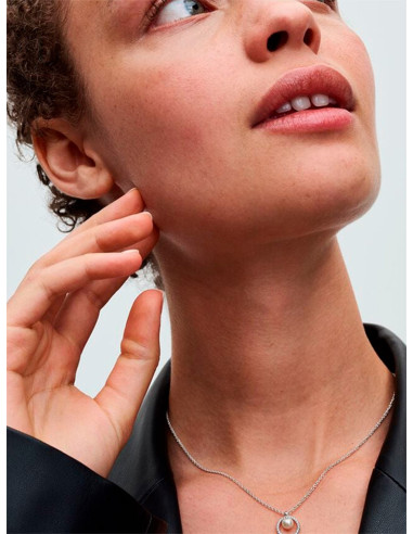 COLLAR PANDORA PERLA CULTIVADA Y PAVÉ 393165C01-45