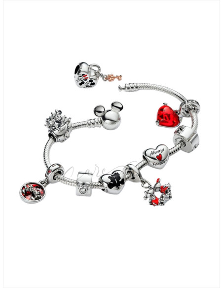 PULSERA PANDORA MOMENTS CON CIERRE MICKEY MOUSE DE DISNEY 593061C00