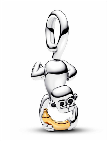 CHARM COLGANTE PANDORA MONO MÓVIL EN DOS TONOS 763343C01