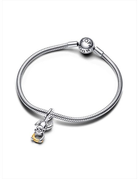 CHARM COLGANTE PANDORA MONO MÓVIL EN DOS TONOS 763343C01