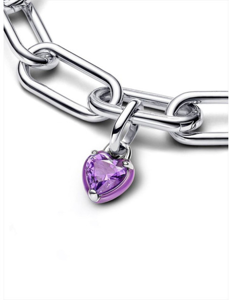 CHARM MINI COLGANTE PANDORA ME CHAKRA CORAZÓN MORADO 793042C04