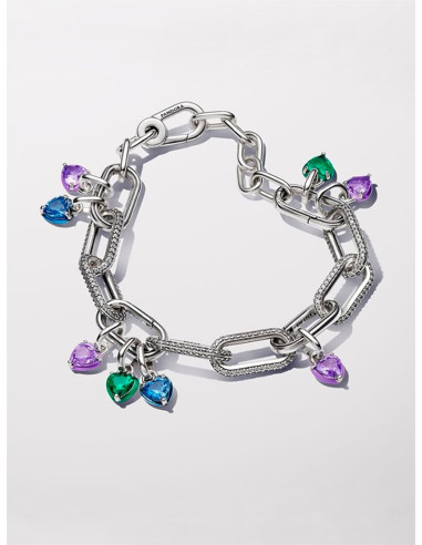 CHARM MINI COLGANTE PANDORA ME CHAKRA CORAZÓN MORADO 793042C04