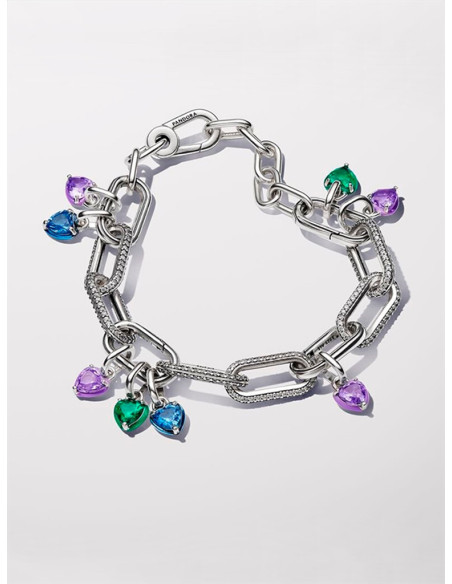 CHARM MINI COLGANTE PANDORA ME CHAKRA CORAZÓN MORADO 793042C04