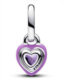CHARM MINI COLGANTE PANDORA ME CHAKRA CORAZÓN MORADO 793042C04