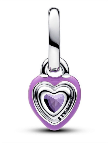 CHARM MINI COLGANTE PANDORA ME CHAKRA CORAZÓN MORADO 793042C04