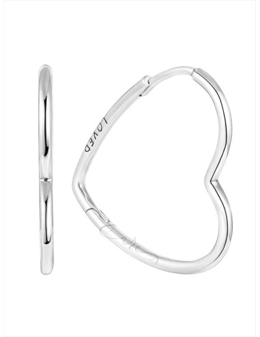 PENDIENTES DE ARO PANDORA CORAZONES DE AMOR ASIMÉTRICOS 297822