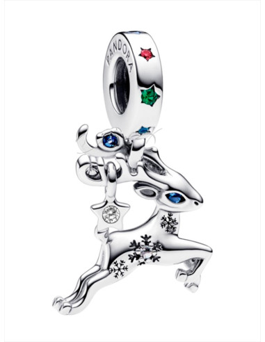 CHARM COLGANTE PANDORA RENO DE NAVIDAD MÁGICO 792826C01