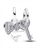 CHARM COLGANTE PANDORA DIVISIBLE CORAZÓN Y LLAVE 793081C01