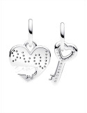 CHARM COLGANTE PANDORA DIVISIBLE CORAZÓN Y LLAVE 793081C01