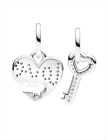 CHARM COLGANTE PANDORA DIVISIBLE CORAZÓN Y LLAVE 793081C01