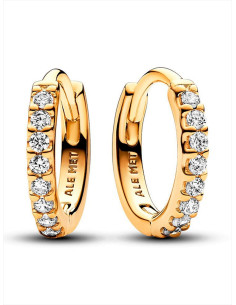 PENDIENTES DE ARO PANDORA ABRAZO BRILLANTE 263015C01