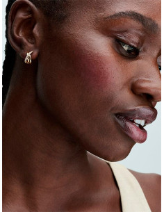 PENDIENTES DE ARO PANDORA PAVÉ CRUZADO 263150C01 2