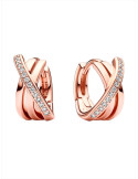 PENDIENTES DE ARO PANDORA PAVÉ CRUZADO 283150C01