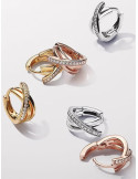 PENDIENTES DE ARO PANDORA PAVÉ CRUZADO 283150C01